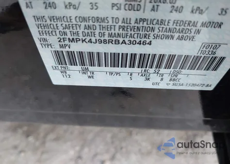 2024 Ford Edge St-Line z USA, uszkodzony, nr VIN 2FMPK4J98RBA30464